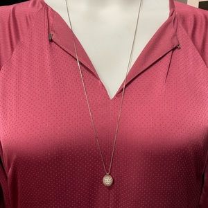 Silpada disco ball necklace